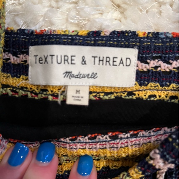 Madewell Texture and Thread Tie Shoulder Tank Top - Picture 5 of 6